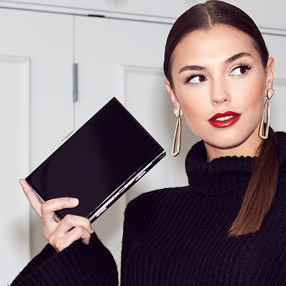 NWT Rachel Zoe Black Clutch for Box of Style